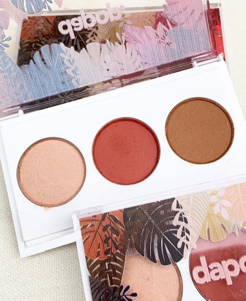 Trio Pele Perfeita Coleção Raizes - Contorno Iluminador Blush- Dapop 12gr