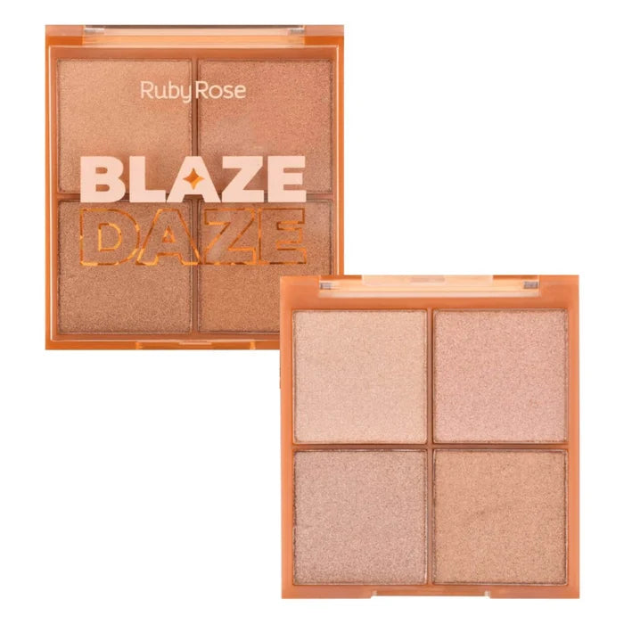 Paleta Iluminador Ruby Rose Glow Tri Blaze