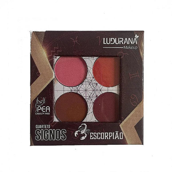 Paleta Quarteto de Sombras Signos - Ludurana